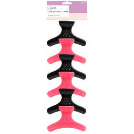 Diane Large Butterfly Clamps - Purple/teal 6pk (DEC012)