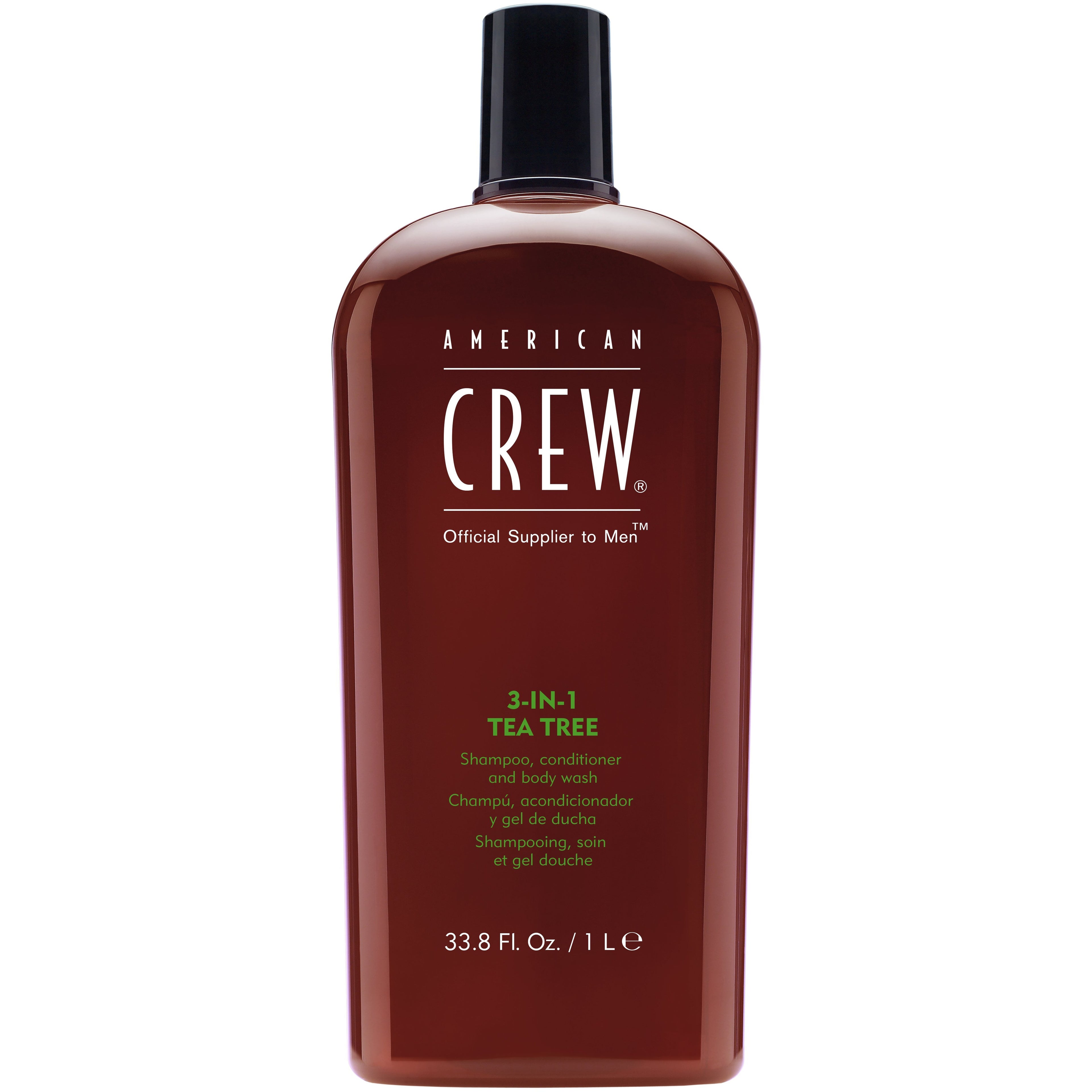 American Crew 3-In-1 Tea Tree Shampoo, Conditioner, Body Wash