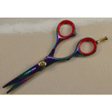 Hasami Left Handed Rainbow Shear W/ Finger Rest - 5.0" (L50-R)