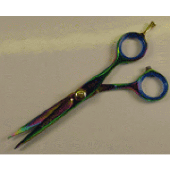 Hasami Rainbow Shear W/ Removable Finger Rest - 5.0" (F55-R)