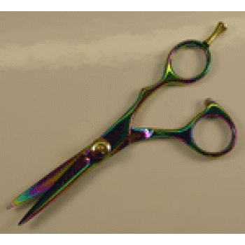 Hasami Rainbow Shear W/ Removable Finger Rest - 5.0"(E55-R)