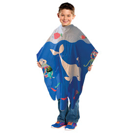 Salonchic Sea Friends Whale & Octopus Cape Kiddie Cape (4146) Main image