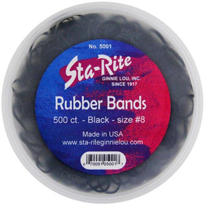 Diane Rubber Bands Black, 500 Count (Pack of 1)