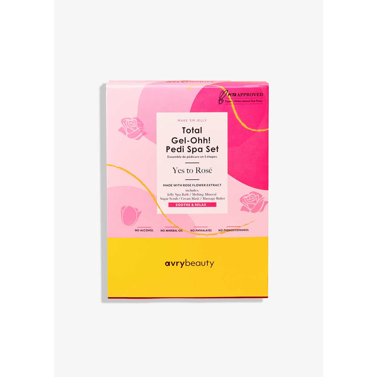 Avry Gel Ohh Jelly Spa Pedi 5 Step - Yes Way Rose