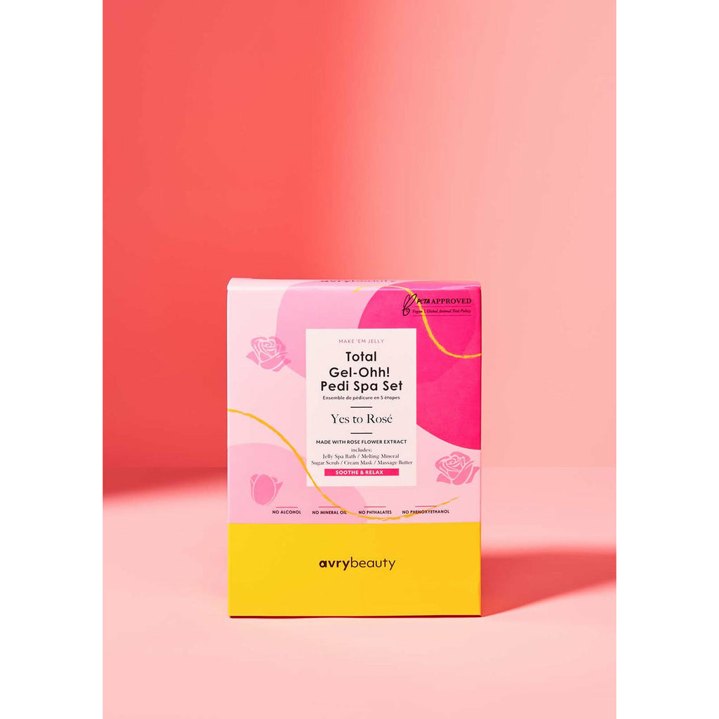 Avry Gel Ohh Jelly Spa Pedi 5 Step - Yes Way Rose