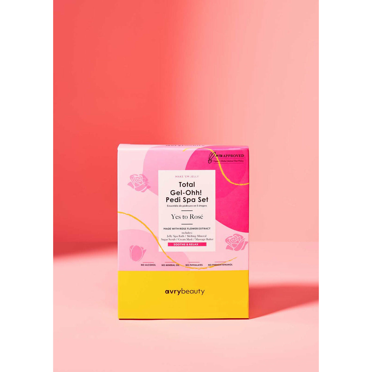 Avry Gel Ohh Jelly Spa Pedi 5 Step - Yes Way Rose