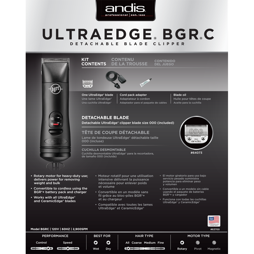 Andis BGRC UltraEdge Detachable Blade Clipper