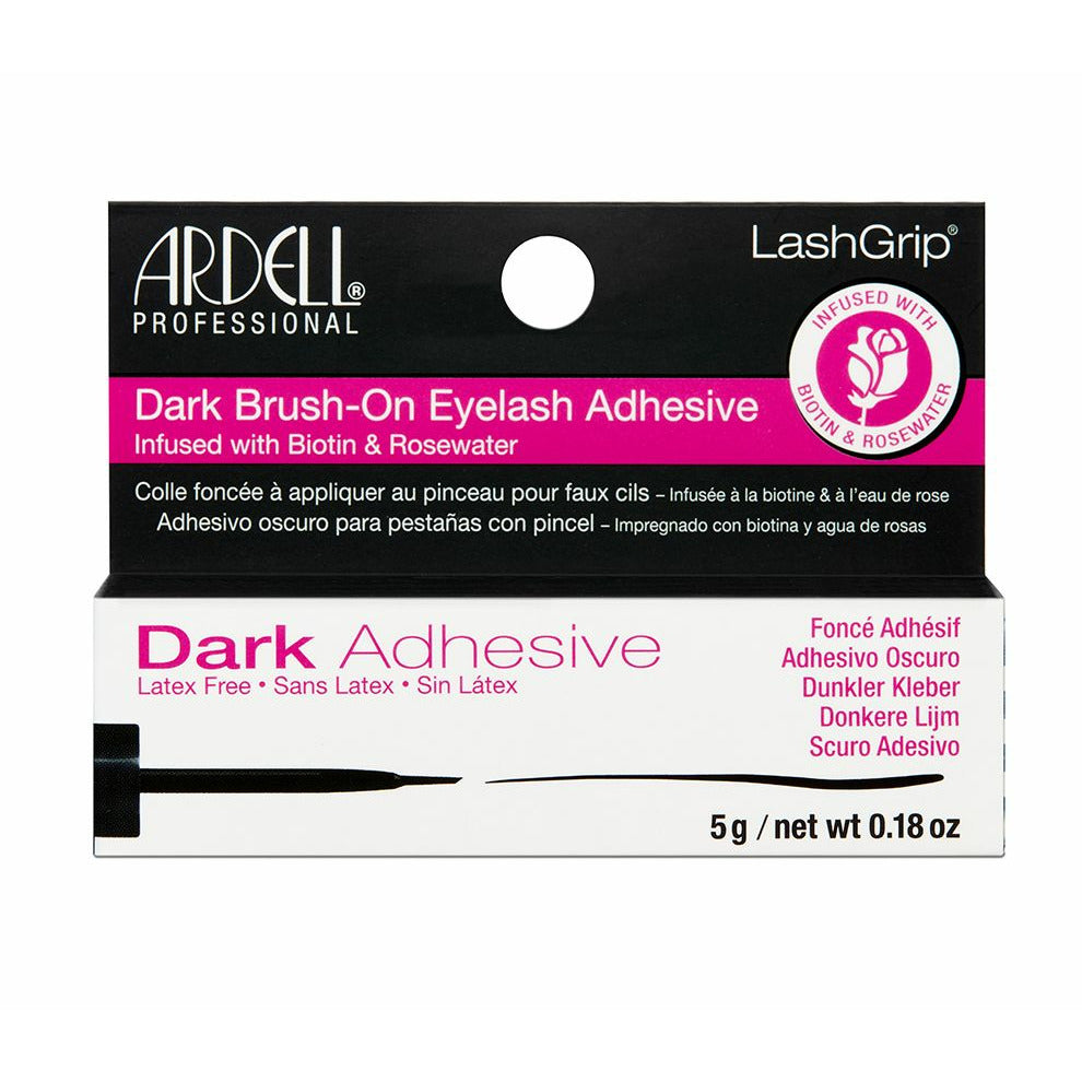 Ardell LashGrip Biotin & Rosewater Brush-On Eyelash Adhesive .18oz - Dark