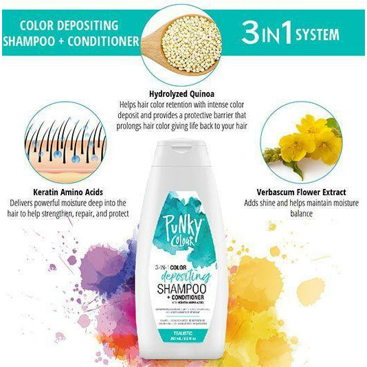 Punky 3 in 1 Color Depositing Shampoo + Conditioner 8.5oz