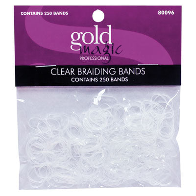 Gold Magic Clear Braiding Bands (250pk) Secondary image