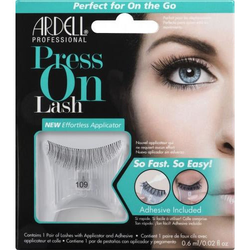 Ardell Press On Lash with Adhesive Pipette 109 Black Main image