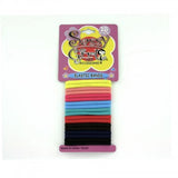Colored Elastic Hair Bands - 18pk