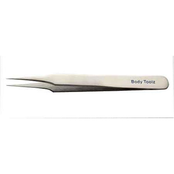Body Toolz Fine Pointed Tweezer Silver (BT5060) Main image