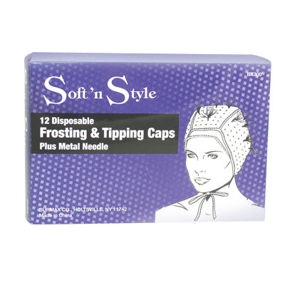 Soft N Style Hair Professional Disposable Tipping Caps (12pk) BX300