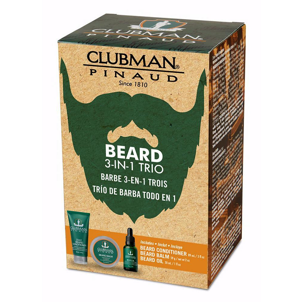 Clubman Beard Box - 3 in 1 Trio