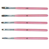 DL Pro 6pc Gel Brush Set With Holder (DL-C316)