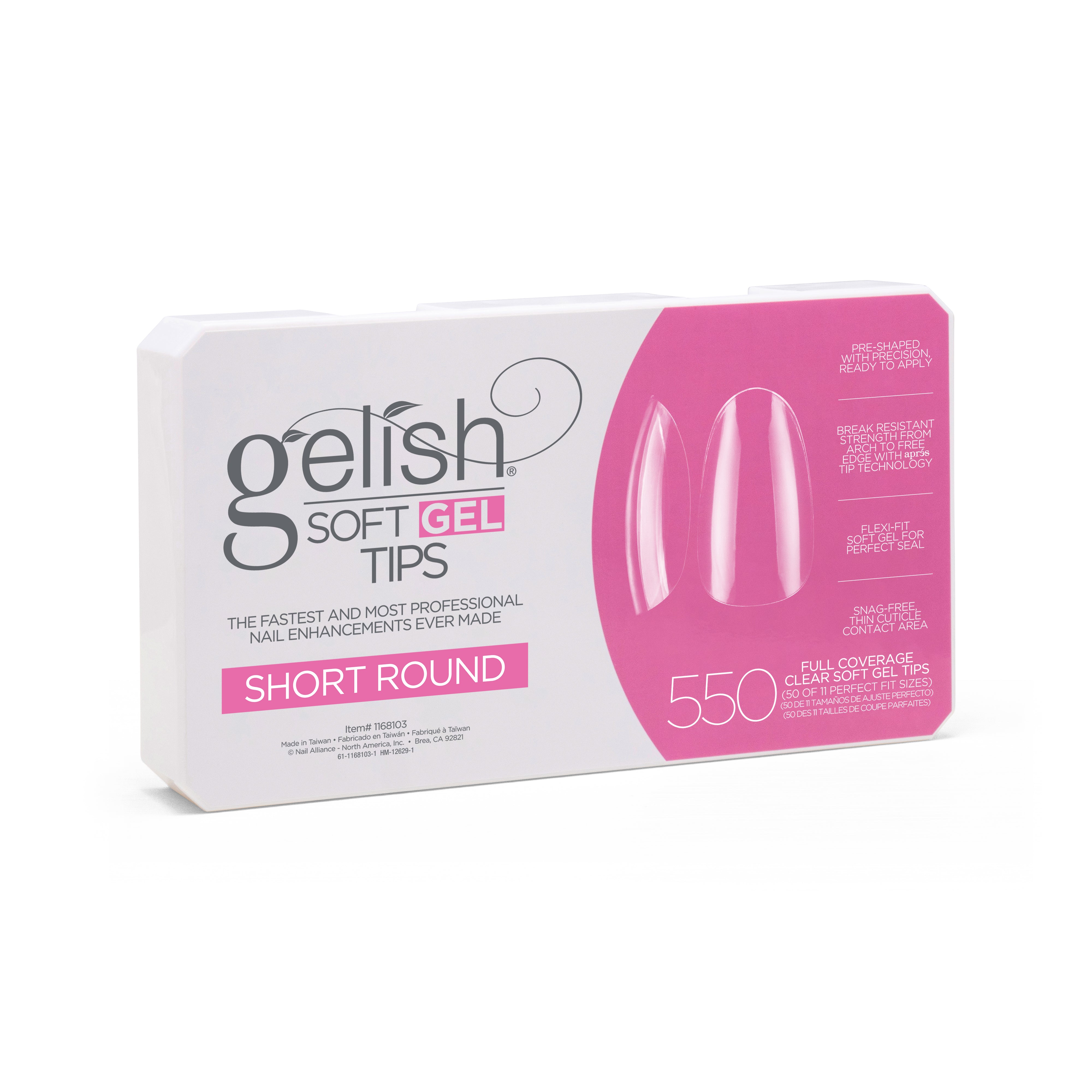 Gelish Soft Gel Tips - Short Round Main image