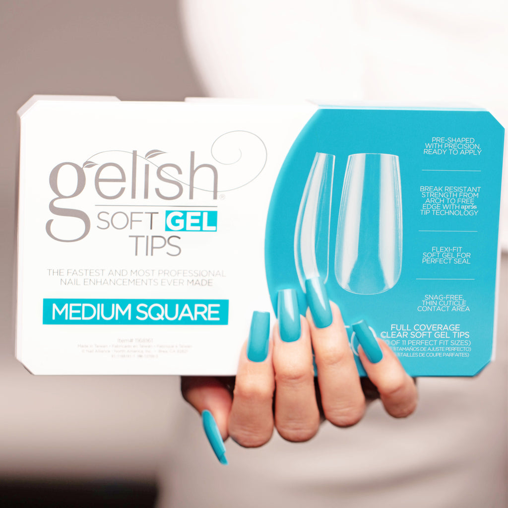 Gelish Soft Gel Tips - Medium Square