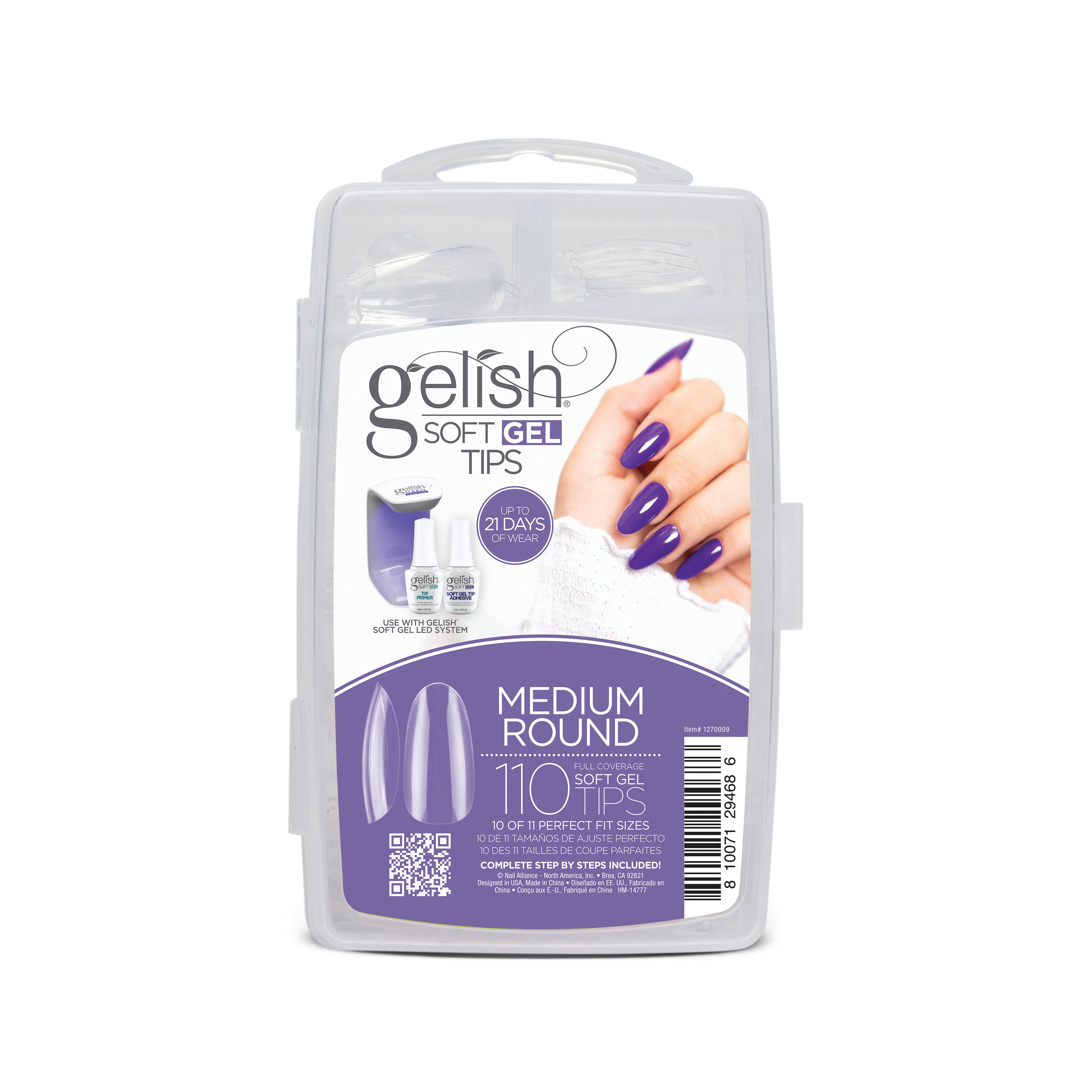 Gelish Soft Gel Tips - Medium Round Secondary image
