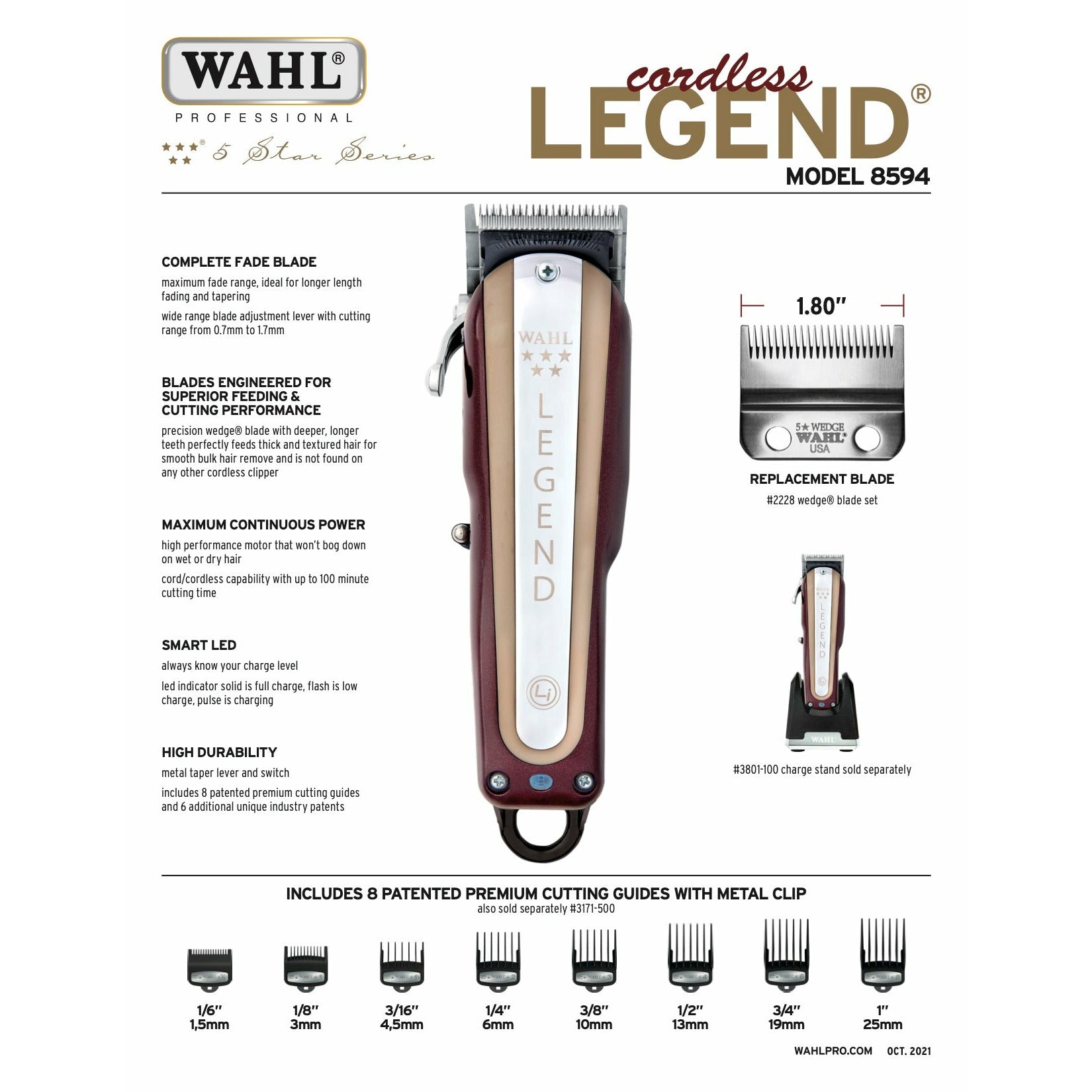 Wahl 5 Star Cordless Legend Clipper Li