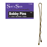 Soft N Style 2" Bobby Pins - Bronze (P75-BR) - 1lb