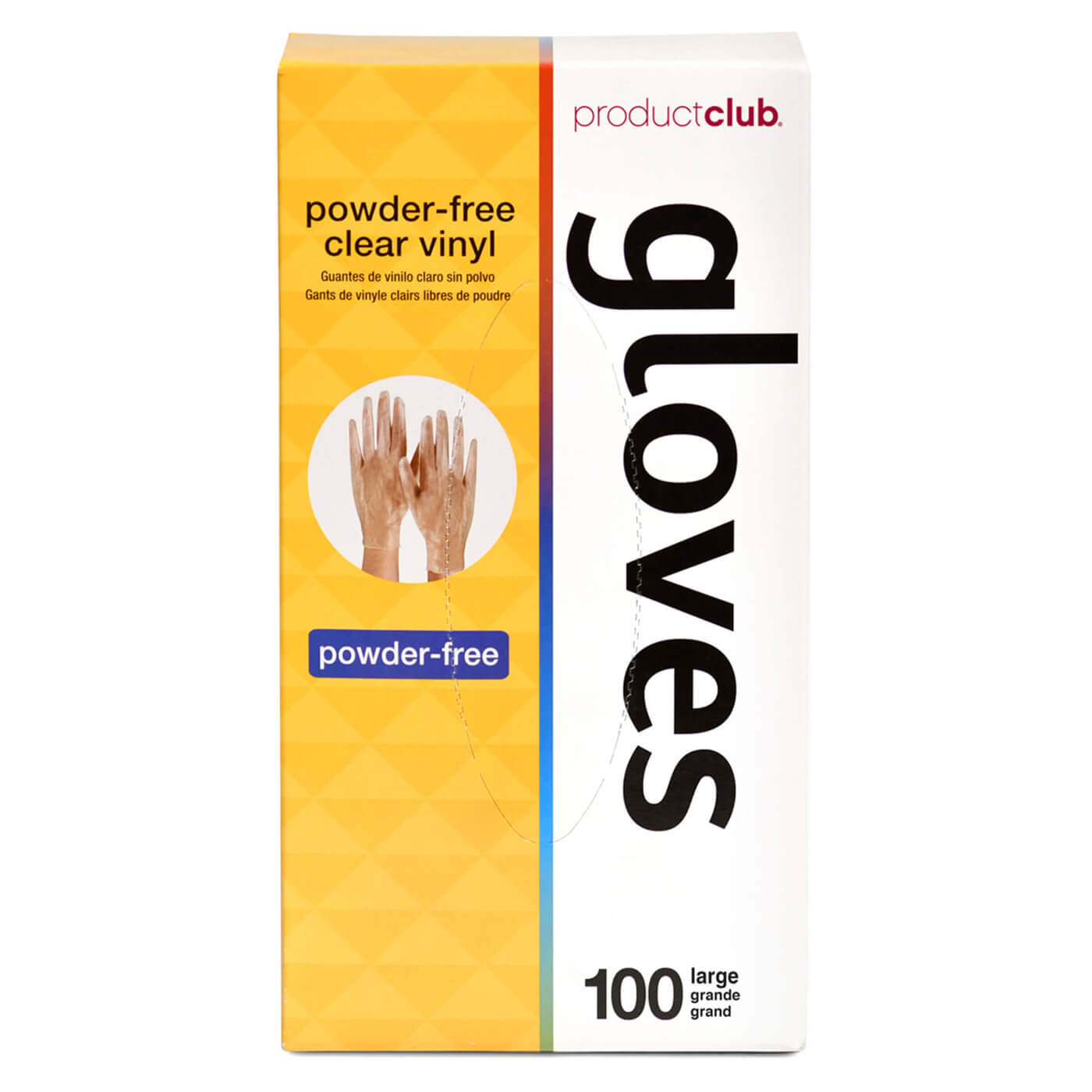 Product Club Disposable Vinyl Gloves - Clear (100pk) Secondary image