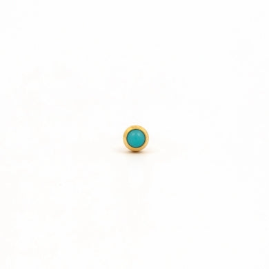 Studex Gold Regular Turquoise Pearl