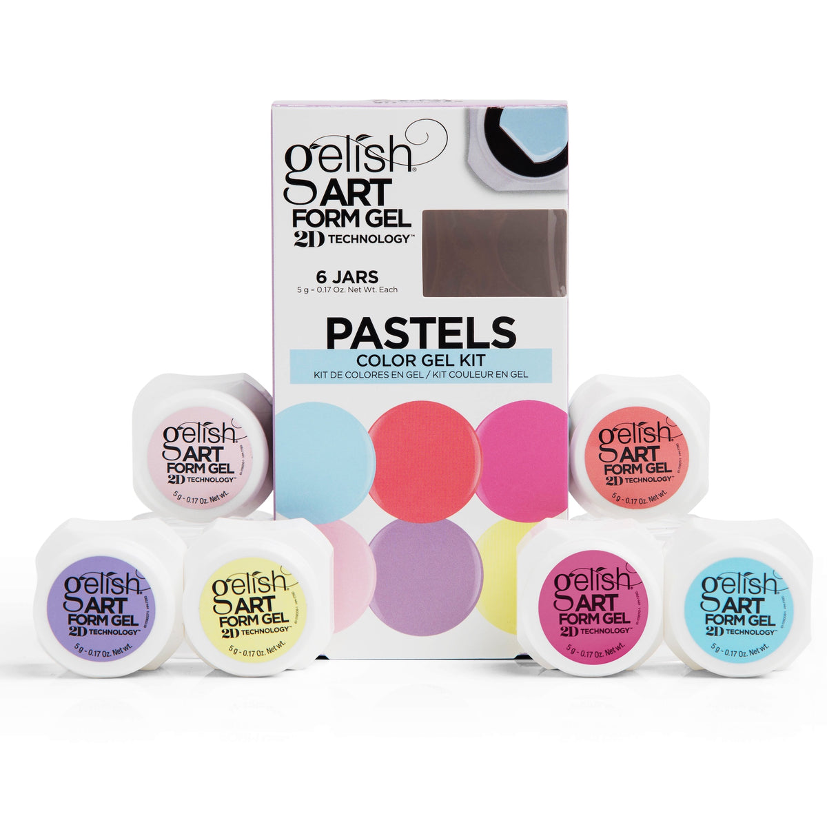 Gelish Art Form Gel - Pastel Color Gel Kit 6pk Main image