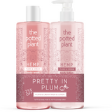 Potted Plant Lotion + Body Wash Duo 16.9oz - Plums & Cream