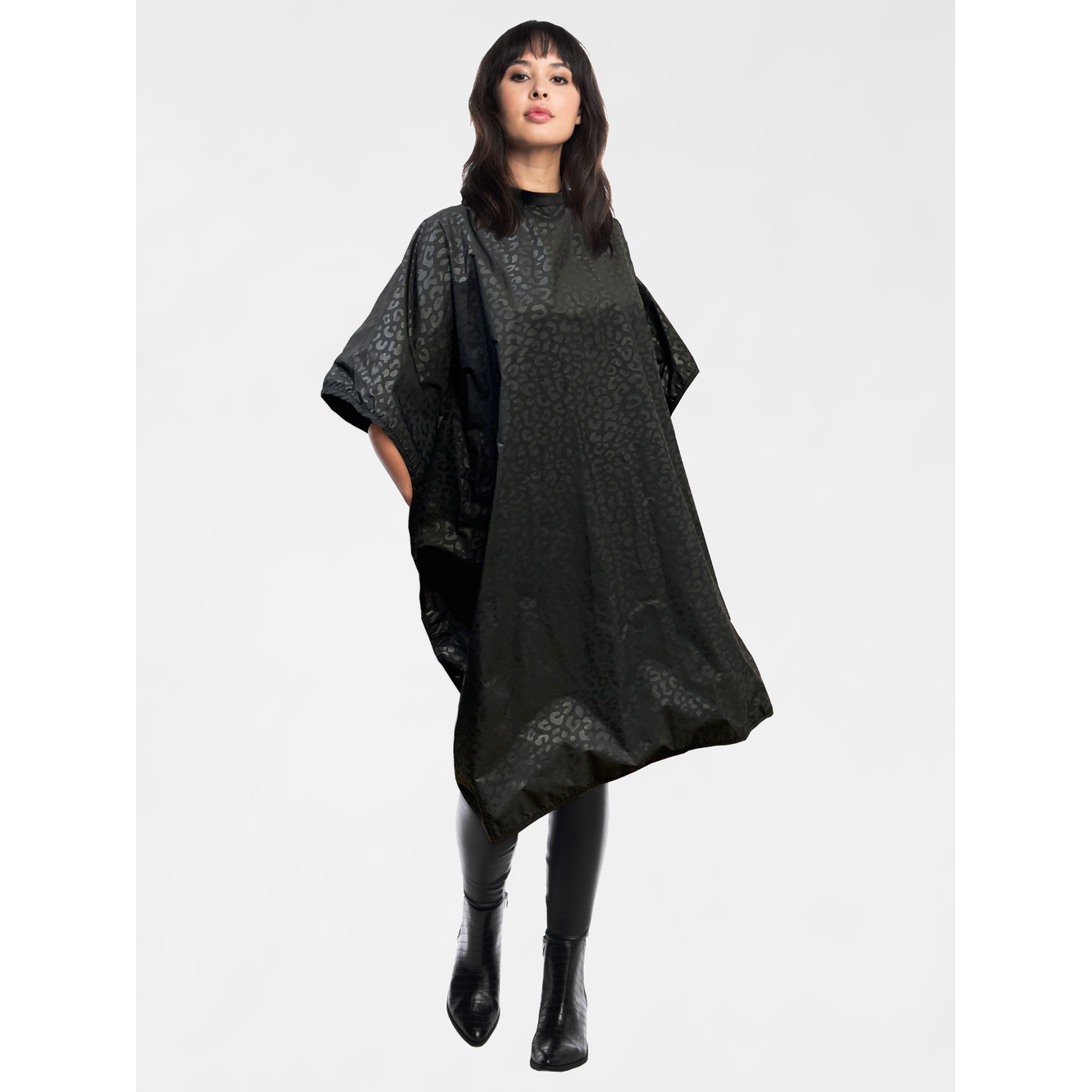 Betty Dain Black Jaguar Bleach Proof All-Purpose Cape (570-BLK) Main image