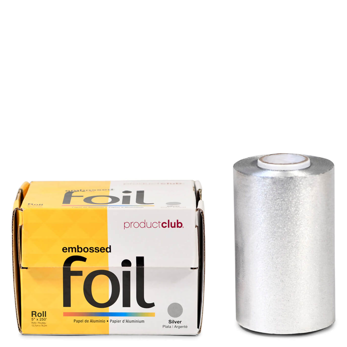 Product Club 5" x 250' Embossed Roll Foil - Silver Main image