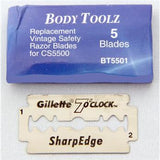 Body Toolz Double Edge Replacement Blades - 5pk BT5501
