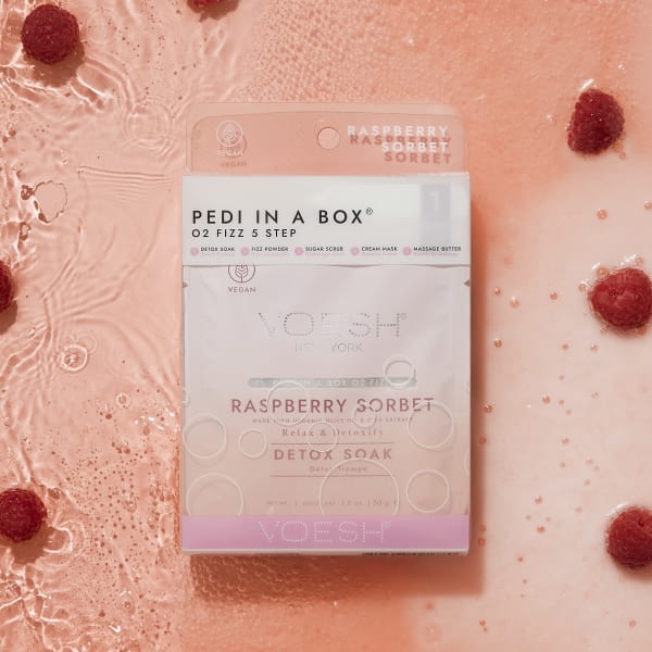 Voesh Pedi 5 Step O2 Fizz - Raspberry Sorbet
