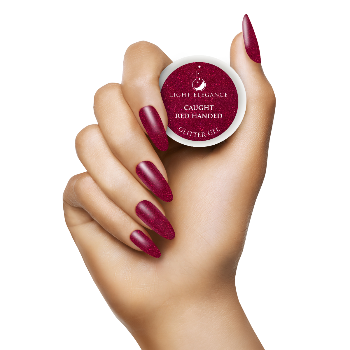 Light Elegance - Caught Red Handed Glitter Gel - 17ml Secondary image