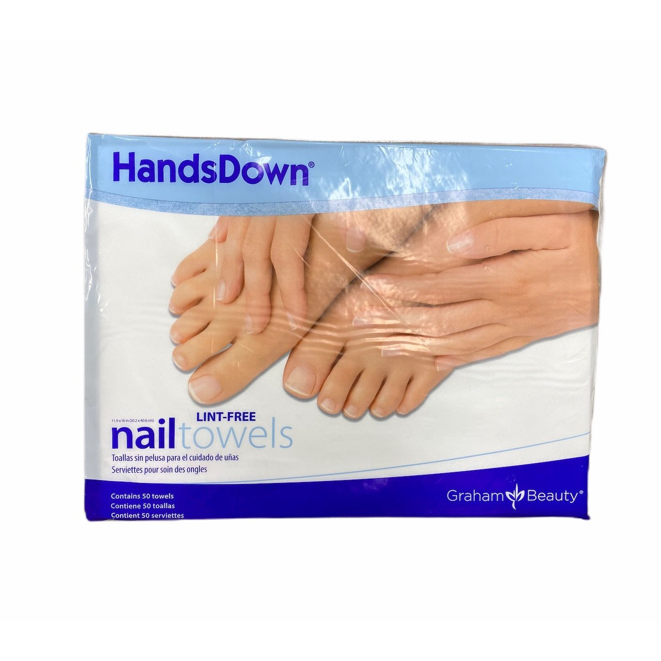 Hands Down Nail Towels 50pk Main image