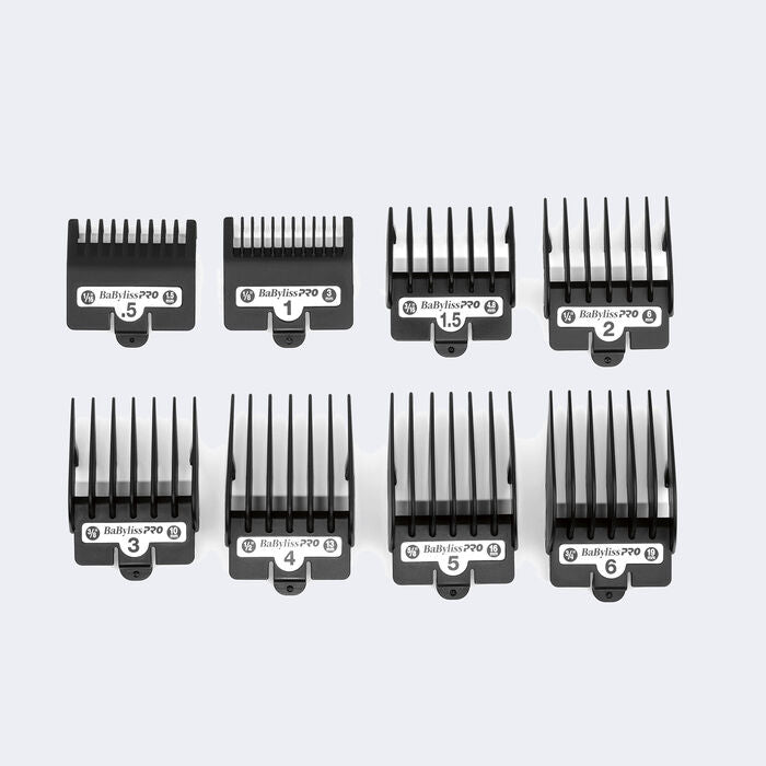 Babyliss Pro FXCS880 Replacement Comb Attachments 8pk - Black Main image