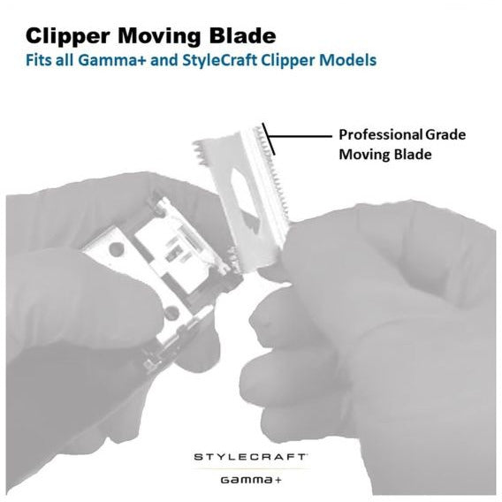 StyleCraft - Moving Slim Deep Clipper Blade - Stainless Steel