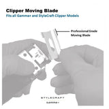 Gamma+ - Fixed Faper Blade/Slim Deep Tooth Moving Clipper Blade