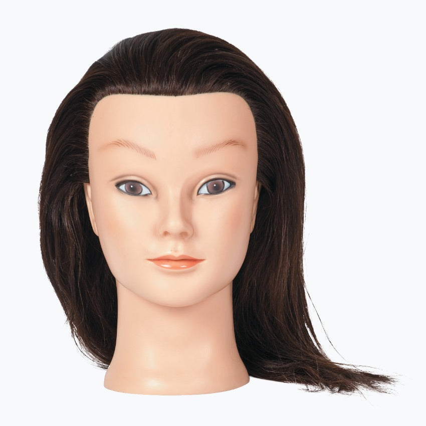 Celebrity DLX804 Deluxe Debra Manikin Head with 18-20 Brown Human Hair
