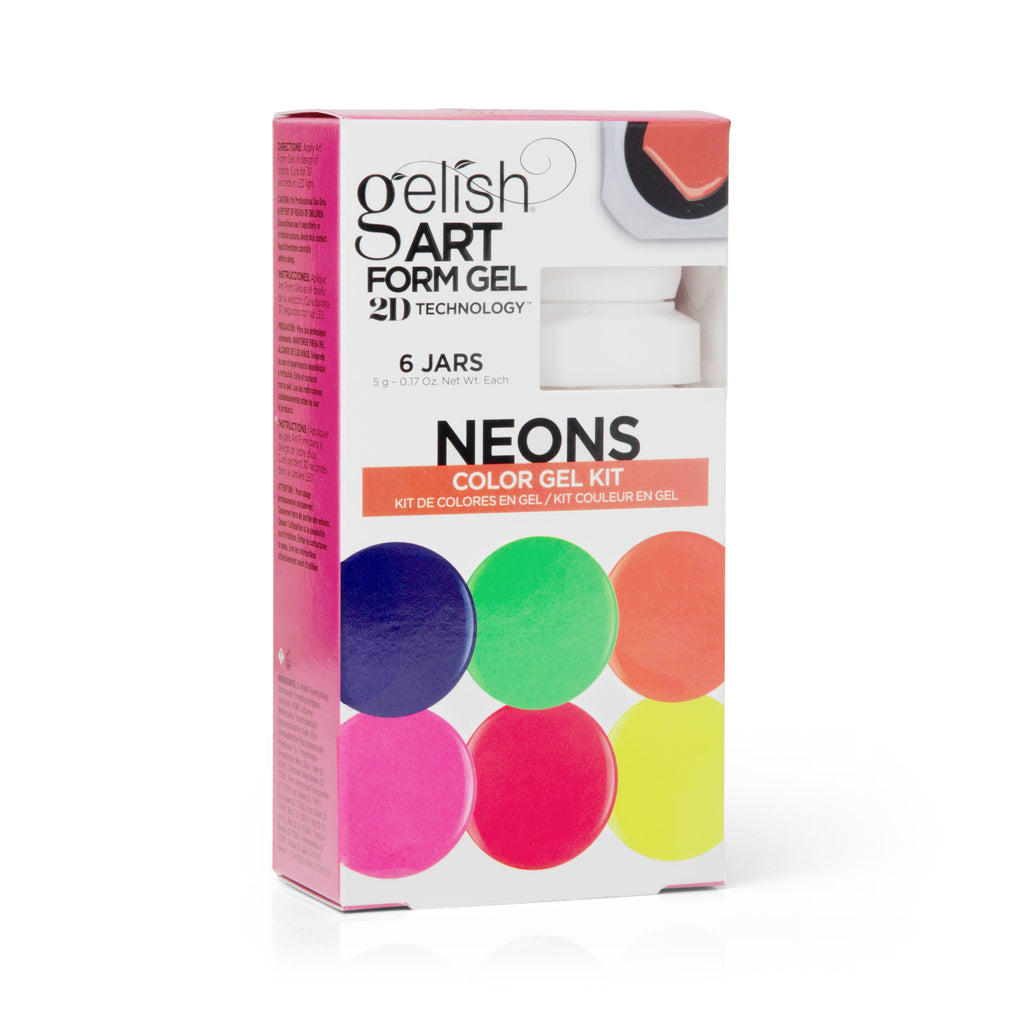 Gelish Art Form Gel - Neon Color Gel Kit 6pk