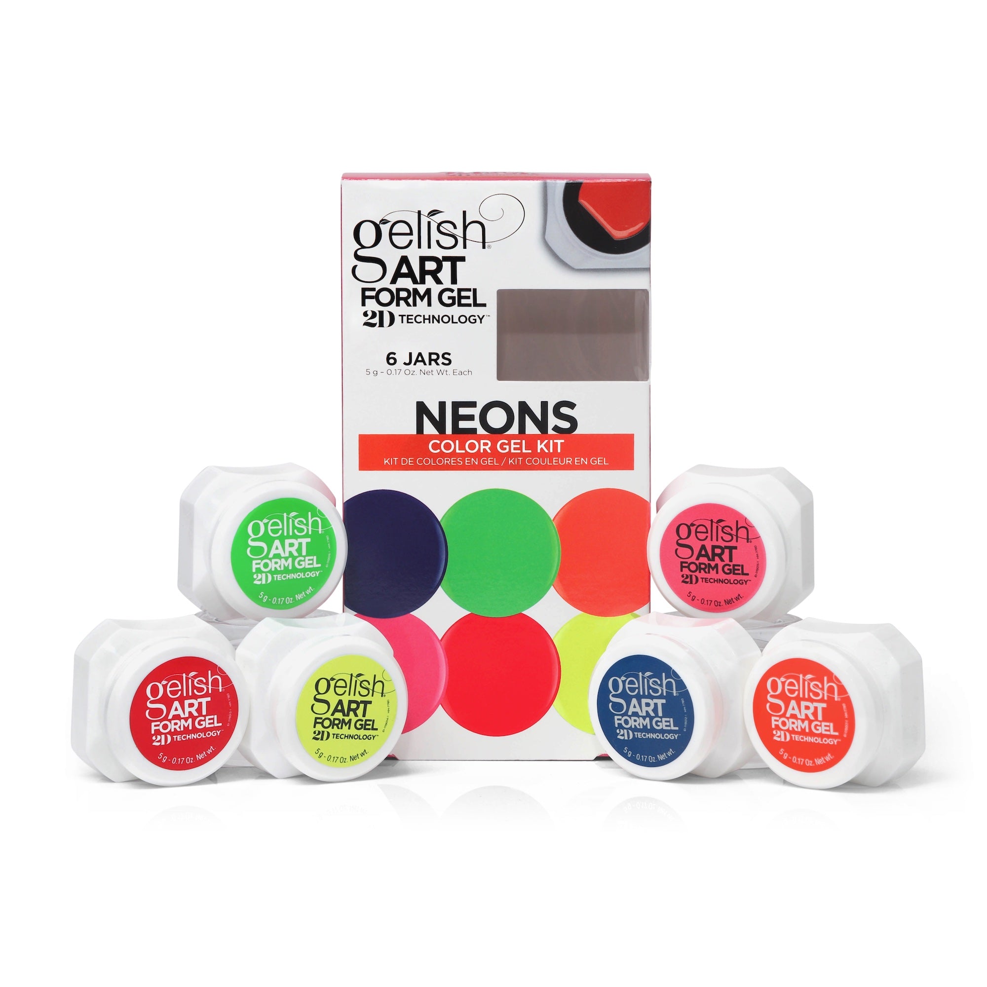 Gelish Art Form Gel - Neon Color Gel Kit 6pk Main image