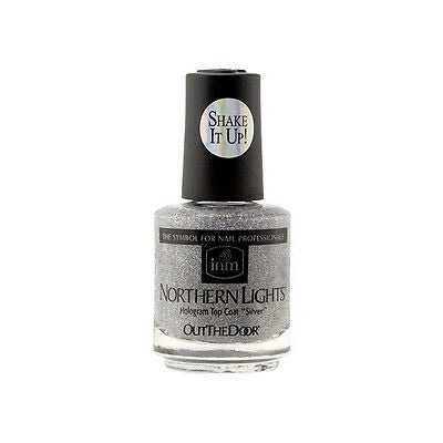 Inm Nothern Lights Hologram Top Coat - Silver Main image