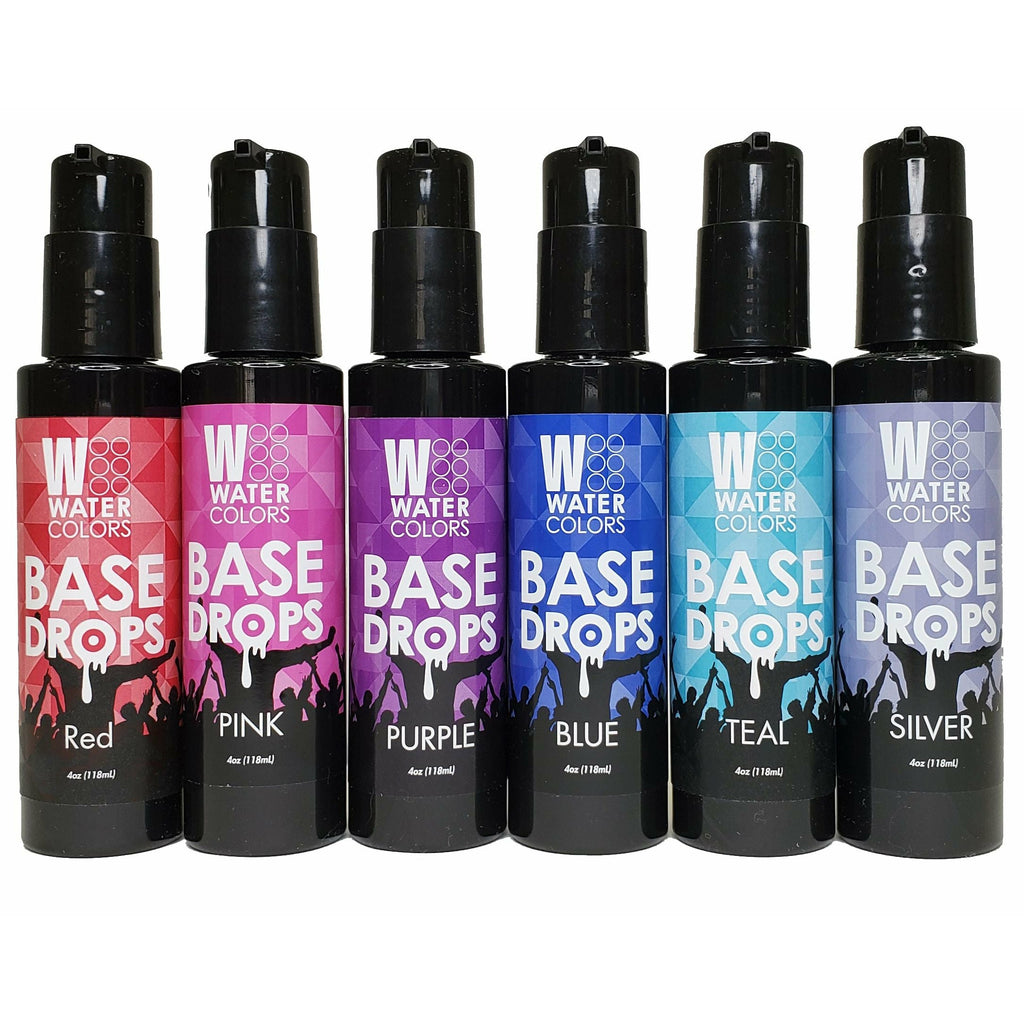 Watercolors Base Drops 4oz (Select A Color)