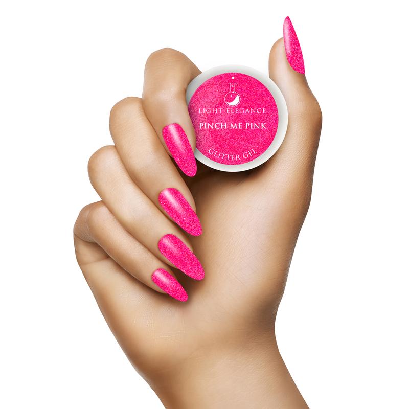 Light Elegance - Pinch Me Pink Glitter Gel - 17ml Secondary image