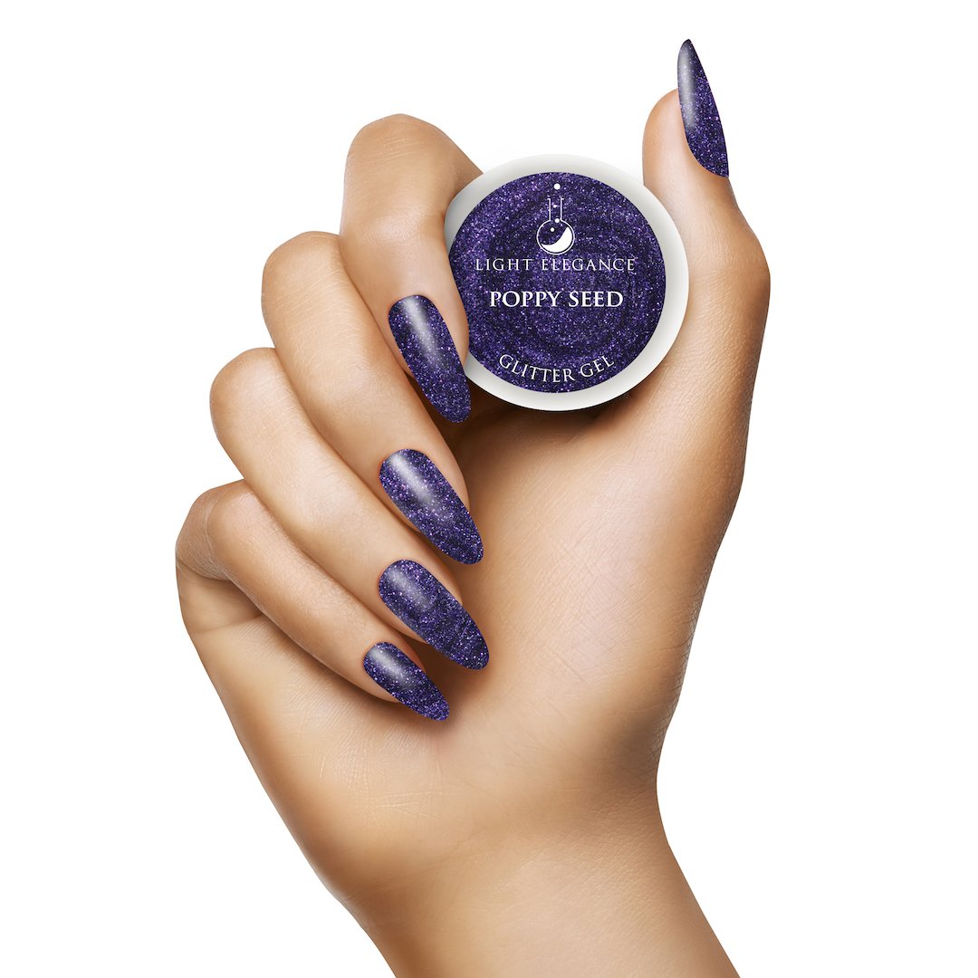 Light Elegance - Poppy Seed Glitter Gel - 17ml Secondary image
