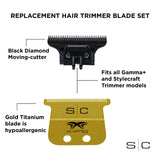Stylecraft - Set - Gold X-Pro Wide Trimmer Blade & DLC Deep Tooth Cutter