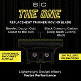 Stylecraft - SET - Gold Fixed X-Pro Classic Trimmer Blade & Black Moving "The One" Blade