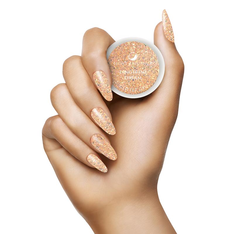 Light Elegance - Tangerine Dream Glitter Gel - 17ml Secondary image