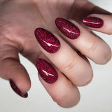Light Elegance - P+ Caught Red Handed Glitter Gel Polish (15ml)