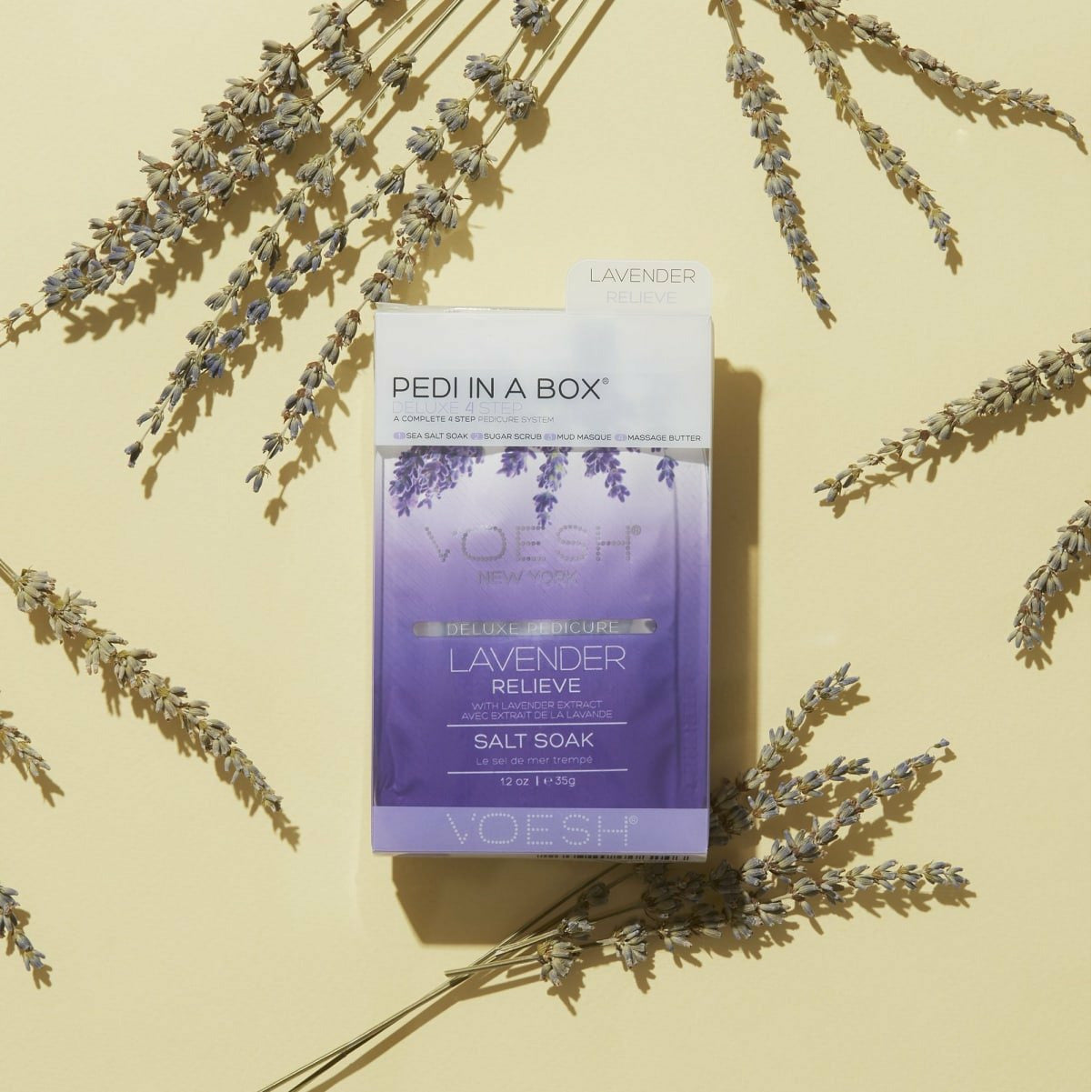 Voesh 4 Step Pedi Kit - Lavender Relieve